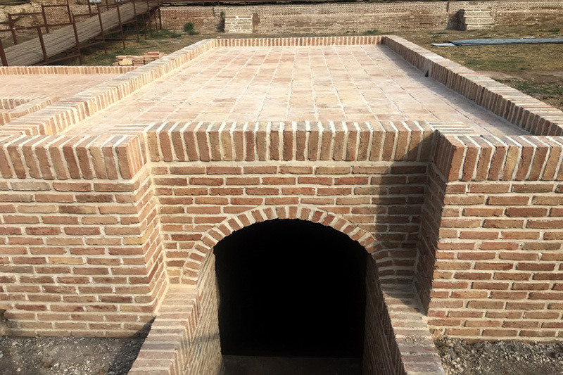 مرمت و ساماندهی آب انبار تاریخی دولتخانه صفوی قزوین