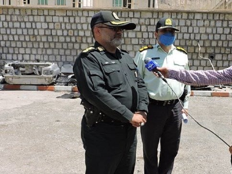 سارق کابل برق در کرمانشاه دستگیر شد