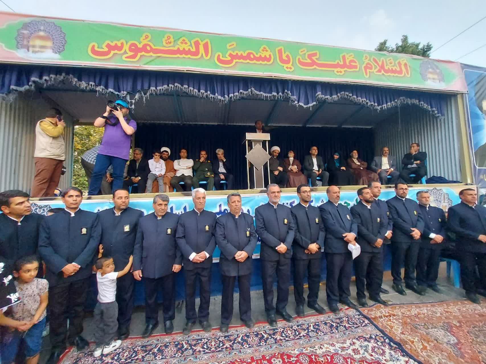 كاروان نمادين امام رضا «ع» وارد نیشابورشد