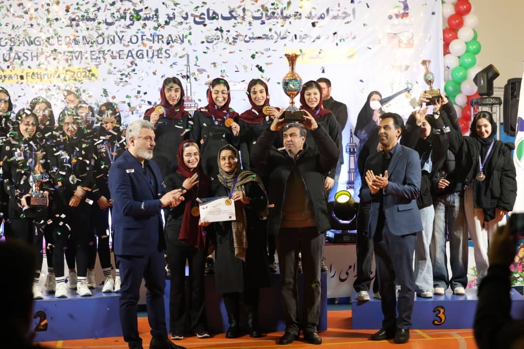 هتتریک قهرمانی الماس کویر حدید یزد در لیگ برتر اسکواش