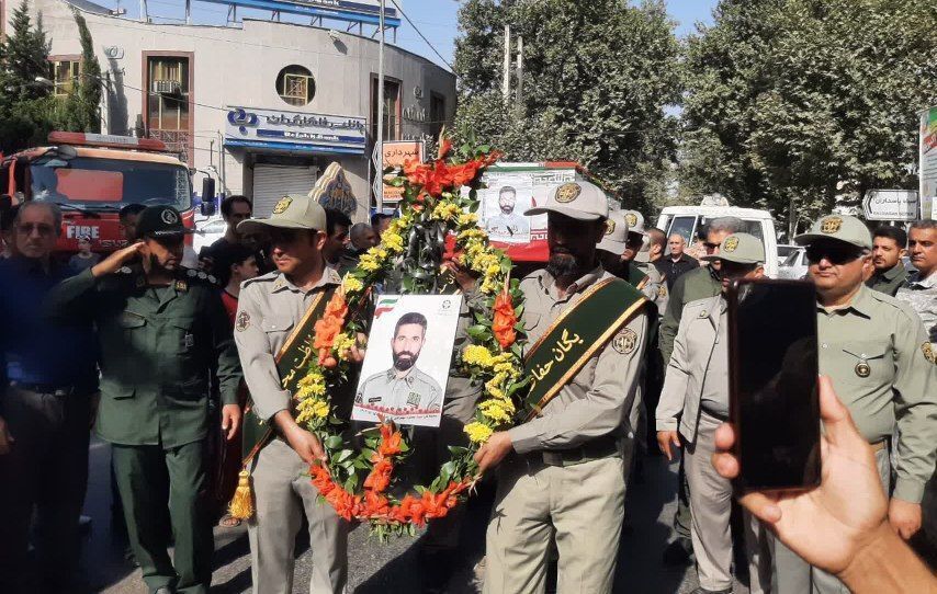 پیکر شهید محیطبان پارک ملی گلستان تشییع شد