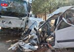 تصادف مرگبار خاور و پژو پارس در شهرستان ایوان/ پدر و پسر را به کام مرگ فرستاد